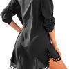 61RsJYx0ooL._AC_SL1500_ Tassel Beach Cover-Up Dress