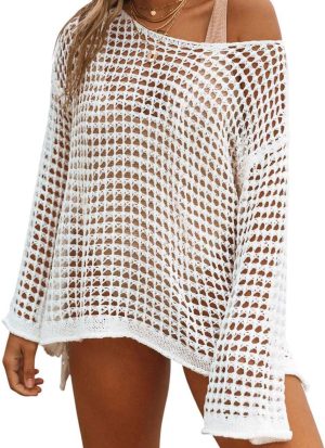 Sexy Hollow Out Crochet Swim Cover Up