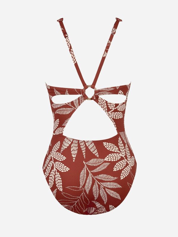 Women's Deep V One Piece Swimsuit