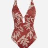 Women's Deep V One Piece Swimsuit