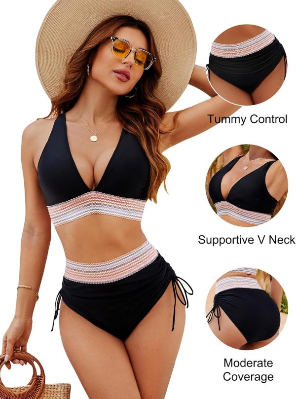High Waisted Tummy Control Bikini Set