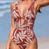 Women's Deep V One Piece Swimsuit