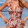 Women's Deep V One Piece Swimsuit